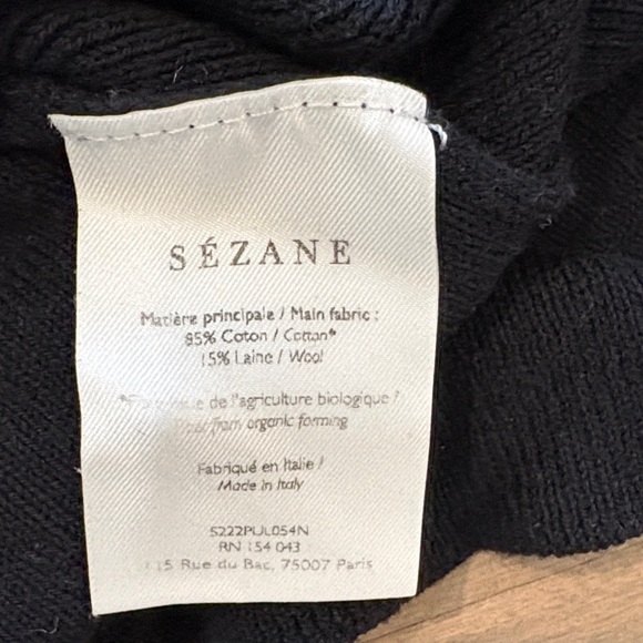 Sezane Mockneck Black Sweater - Picture 4 of 6